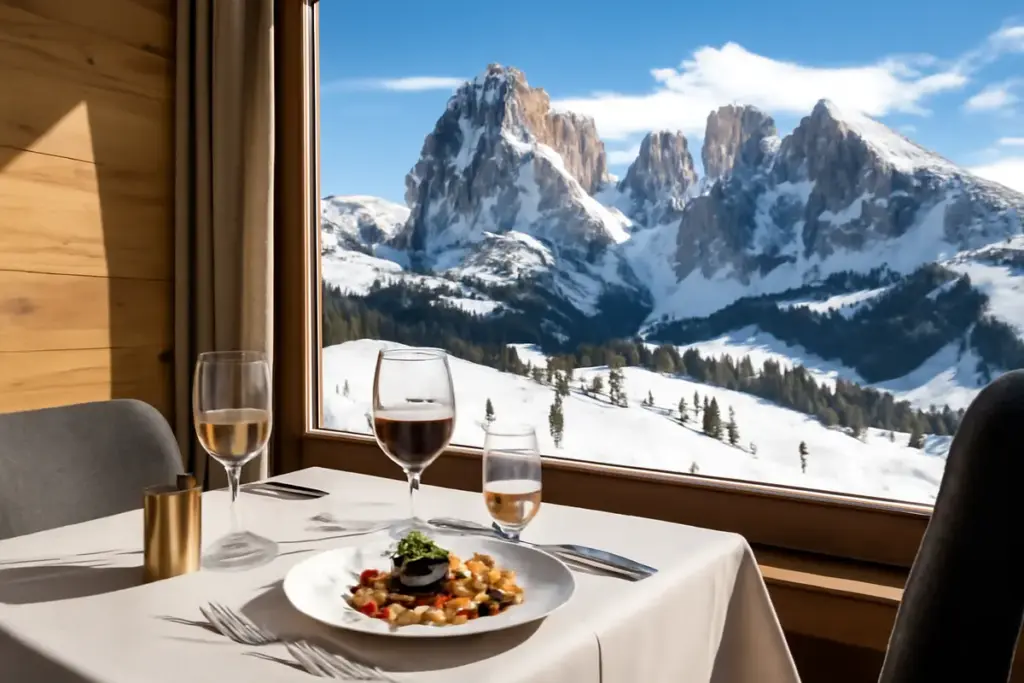 Dove fare una cena gourmet tra le Dolomiti? I ristoranti stellati con vista sulle piste