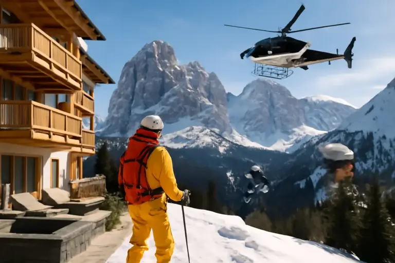 In quali hotel di lusso puoi vivere esperienze di eliski sulle Dolomiti? Le opzioni che ti danno accesso riservato alle migliori discese