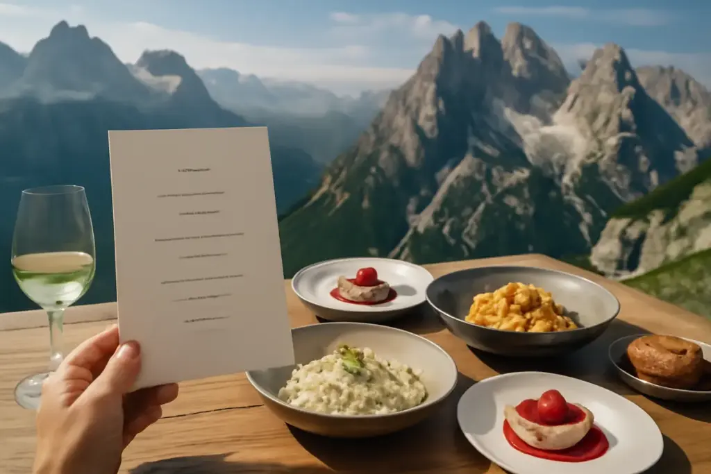 Come riconoscere un vero menu degustazione dolomitico d’alta quota? Le scelte degli intenditori