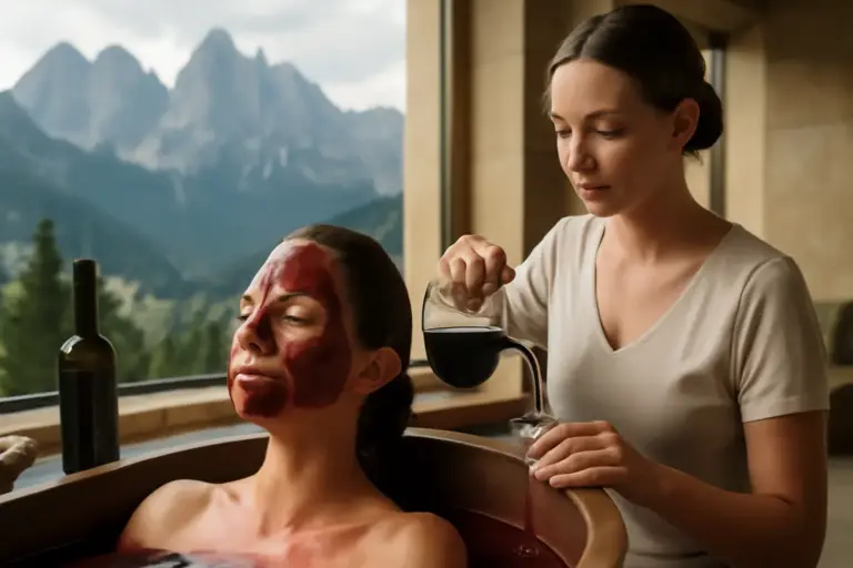 Quali sono i benefici della vinoterapia nelle spa di lusso dolomitiche? Il risultato sorprendente sulla pelle