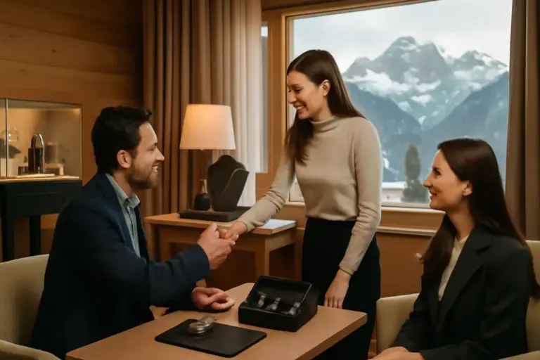 Showroom privati di orologeria e gioielli negli hotel dolomitici: come partecipare e cosa aspettarsi
