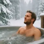 Immersione nelle vasche idromassaggio outdoor: l’effetto tonificante dell’acqua calda tra la neve
